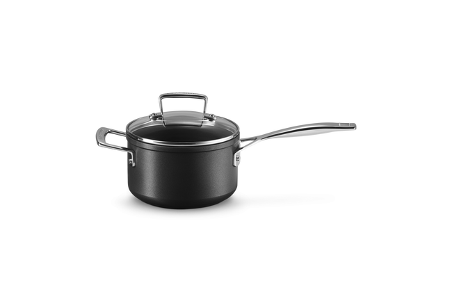 Le Creuset Toughened Non-Stick Saucepan with Glass Lid & Helper Handle image number 1