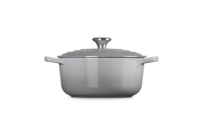 Le Creuset Cast Iron Signature Round Casserole 20cm Mist GreyMist Grey image number 3