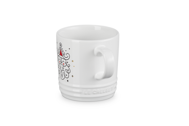 Le Creuset Stoneware Noel London Mug Santa 350ml White image number 5