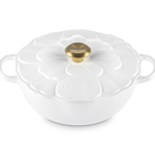 Le Creuset Cast Iron Signature Petal Soup Pot 26cm WhiteWhite image number 2