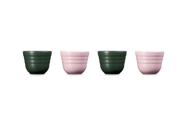 Le Creuset Serenity Stoneware Footless Egg Cups Set of 4 For&ecirc;t & Sugar PinkFor&ecirc;t & Sugar Pink image number 5