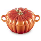 Le Creuset Cast Iron Signature Pumpkin Casserole 24cm Flamme Dor&ecirc;e image number 2