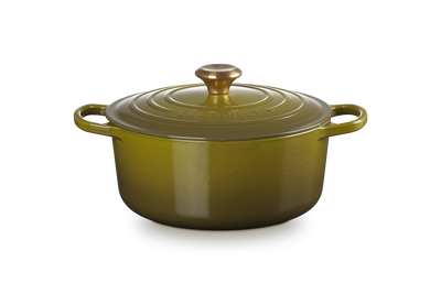 Le Creuset Cast Iron Signature Round Casserole 26cm Olive