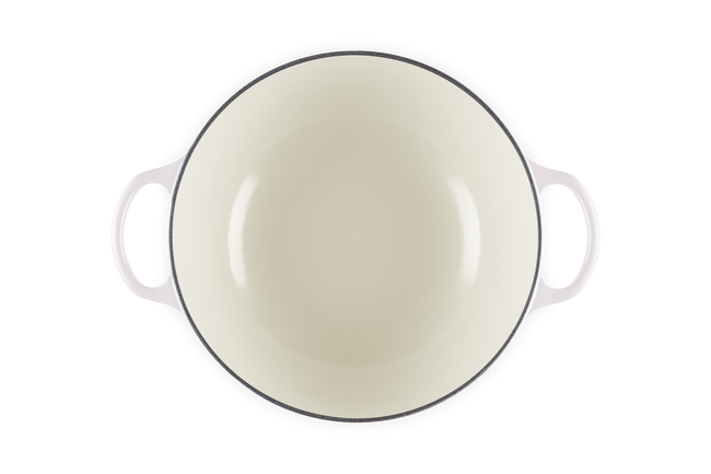 Le Creuset Cast Iron Signature Petal Soup Pot 26cm Shell PinkShell Pink image number 4