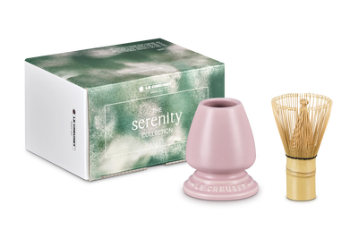 Le Creuset Serenity Matcha Whisk with Stand Sugar Pink