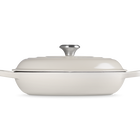 Le Creuset Cast Iron Signature Shallow Casserole 30cm MeringueMeringue image number 3