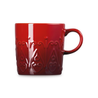 Le Creuset Stoneware Mug 350ml L'Etoile Relief CeriseCerise image number 3
