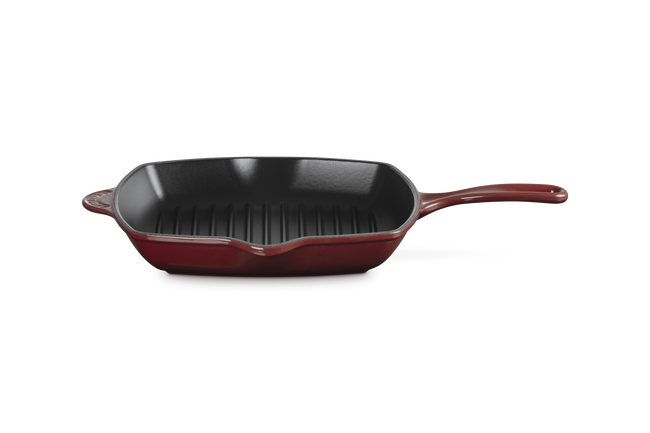 Le Creuset Cast Iron Classic Square Skillet Grill 26cmGarnet image number 1