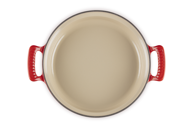 Le Creuset Cast Iron Classic Modern Heritage Shallow Casserole 28cm CeriseCerise image number 4