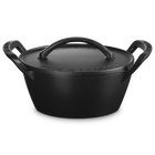 Le Creuset Cast Iron Classic Alpine Outdoor Round Cocotte 25cm Matte Black image number 1