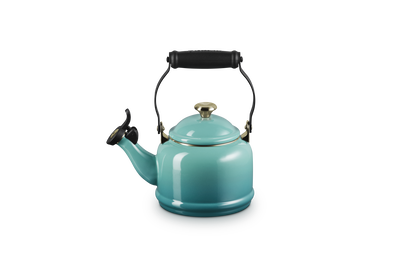 Le Creuset Demi Kettle with Gold Knob 1.1L Riviera