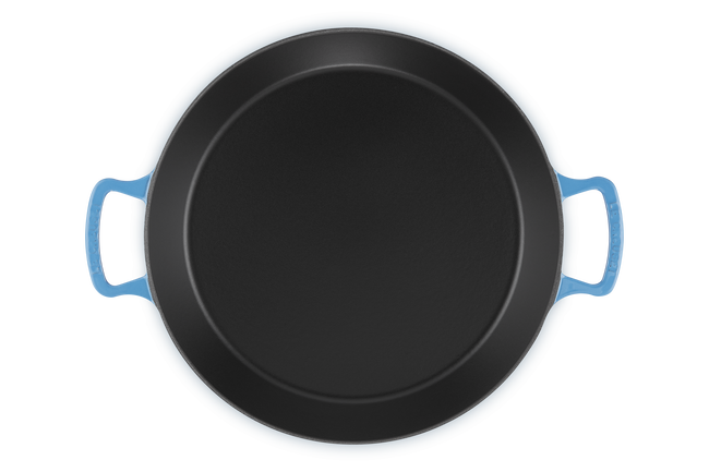 Le Creuset Cast Iron Classic Paella Pan 34cm Azure BlueAzure Blue image number 4