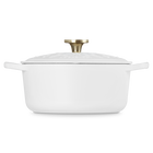 Le Creuset Signature Cast Iron Round Cocotte L'Etoile Relief 24cm CottonCotton image number 3