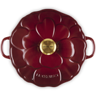 Le Creuset Cast Iron Signature Petal Shallow Casserole 26cmGarnet image number 5