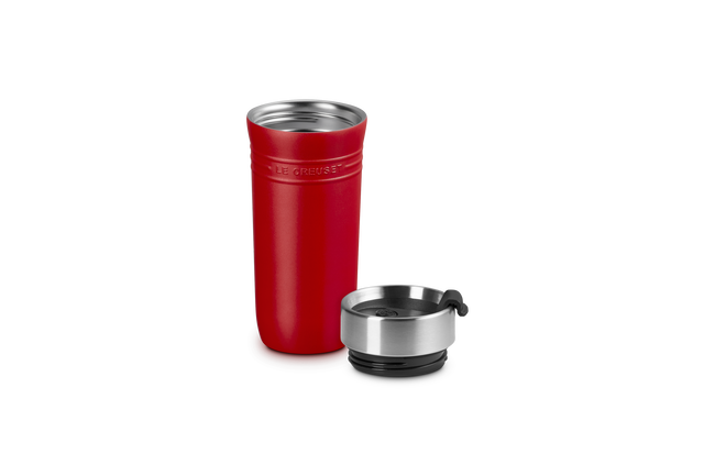 Le Creuset On The Go Travel Mug 350ml CeriseCerise image number 1