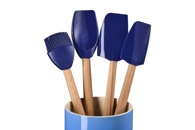Le Creuset Stoneware Signature 5-Piece Utensil Set AzureAzure Blue image number 3