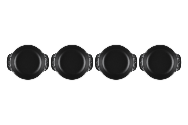 Le Creuset Cast Iron Classic Gourmet Set of 4 Mini-Braiser 13cm Matte Black image number 4