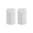Stoneware Heart Salt & Pepper ShakersWhite image number 1
