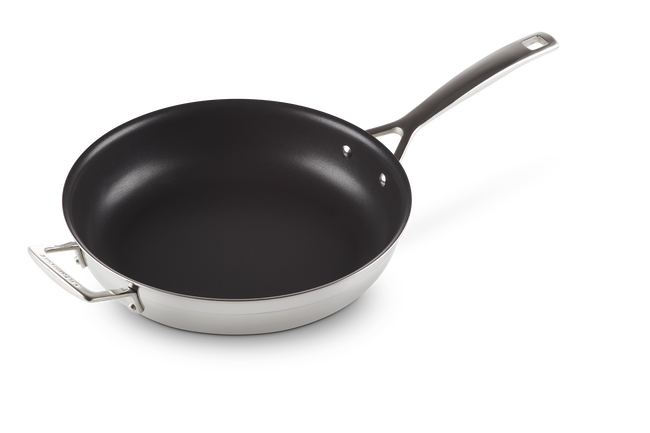 3-ply Stainless Steel Non-Stick Frying Pan with Helper Handle image number 3