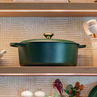 Le Creuset Cast Iron Signature Oval Casserole 31cm For&ecirc;tFor&ecirc;t image number 6