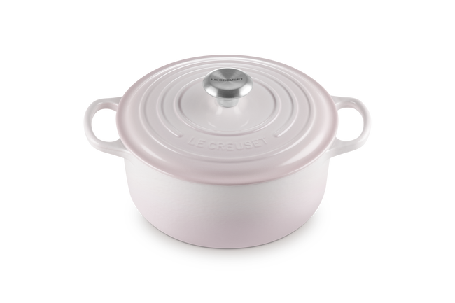 Le Creuset Cast Iron Signature Round Casserole 18cm Shell PinkShell Pink image number 2