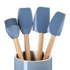 Le Creuset Stoneware Signature 5-Piece Utensil Set ChambrayChambray image number 3