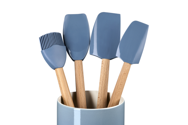 Le Creuset Stoneware Signature 5-Piece Utensil Set ChambrayChambray image number 3