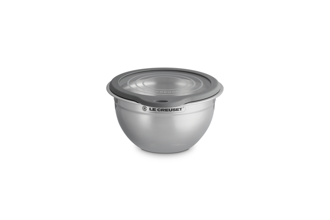 Le Creuset Stainless Steel Mixing Bowl with Glass Lid 19cm image number 1