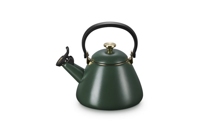 Le Creuset Kone Kettle with Gold Knob 1.6L For&ecirc;tFor&ecirc;t image number 1