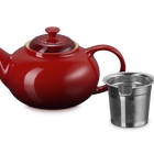 Le Creuset Stoneware Teapot with Stainless Steel Infuser 1.3L CeriseCerise image number 1