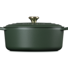 Le Creuset Cast Iron Signature Oval Casserole 31cm For&ecirc;tFor&ecirc;t image number 3