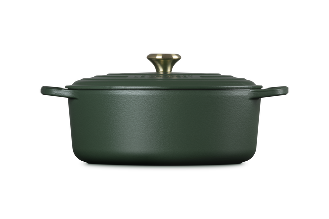 Le Creuset Cast Iron Signature Oval Casserole 31cm For&ecirc;tFor&ecirc;t image number 3