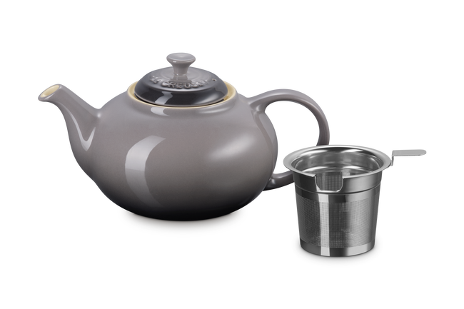 Le Creuset Stoneware Teapot with Stainless Steel Infuser 1.3L FlintFlint image number 1