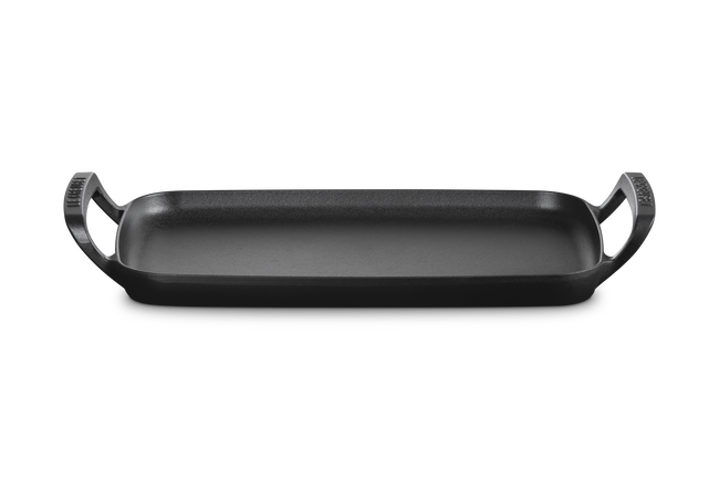 Le Creuset Cast Iron Alpine Outdoor Rectangular Griddle 40cm Matte Black image number 1