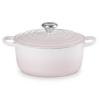 Le Creuset Cast Iron Signature Round Casserole 18cm Shell PinkShell Pink image number 1