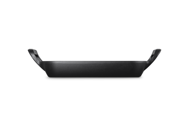 Le Creuset Cast Iron Alpine Outdoor Square Grill Basket 30cm Matte Black image number 3
