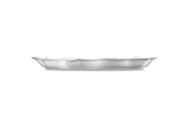 Stoneware Iris Serving PlatterWhite image number 3