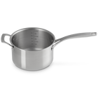 Essential 3-ply Stainless Steel 20cm Saucepan with Helper Handle and Lid image number 5
