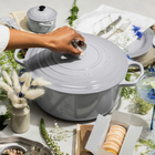 Le Creuset Cast Iron Signature Round Casserole 26cm Ch&acirc;teauCh&acirc;teau image number 7