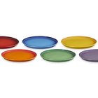 Stoneware Rainbow Set of 6 Coupe Side Plates image number 2