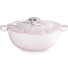 Le Creuset Cast Iron Signature Petal Soup Pot 26cm Shell PinkShell Pink image number 1
