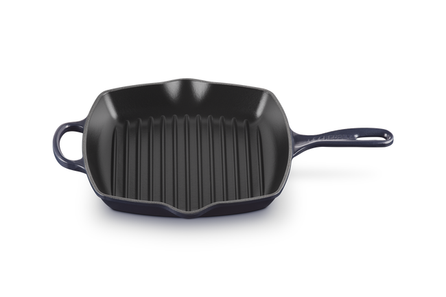 Le Creuset Cast Iron Signature Square Skillet Grill 26cm Matte BlackMatte Black image number 2