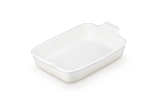 Le Creuset Stoneware Rectangular Dish Heritage 32cm MeringueMeringue image number 7