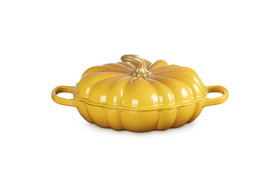 Le Creuset Cast Iron Signature Pumpkin Shallow Casserole 28cm Nectar