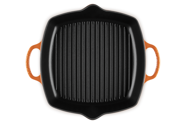Le Creuset Cast Iron Signature Deep Square Grill 30cm FlameFlame image number 4
