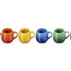 Stoneware Rainbow Set of 6 Coupe Mugs image number 3