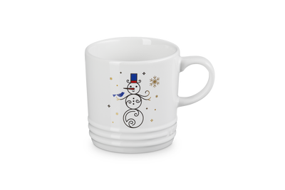 Le Creuset Stoneware Noel London Mug Snowman 350ml White