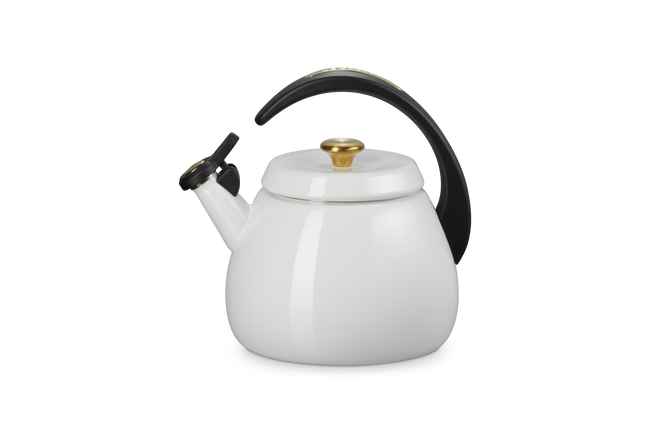 Le Creuset Cloche Kettle with Gold Knob 2.1L WhiteWhite image number 1