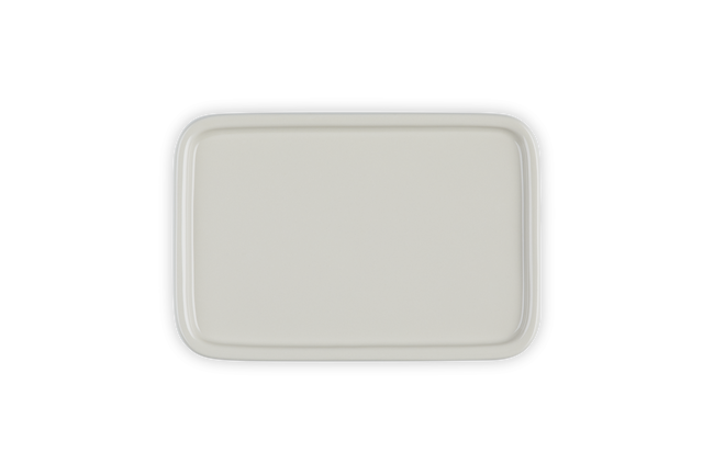 Stoneware Large Butter DishMeringue image number 5