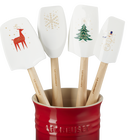5 Piece Utensil Set Cerise Noel Decal image number 2